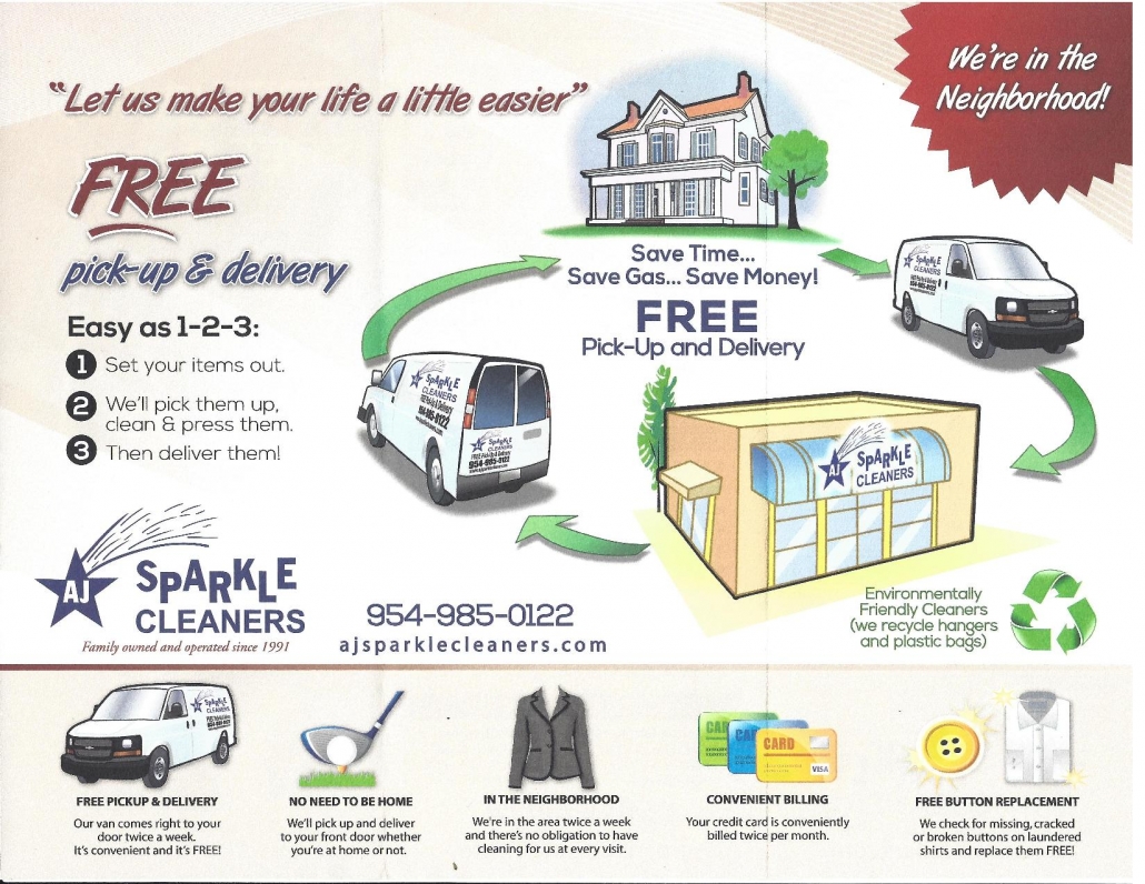 Free Pickup & Delivery Excel Dry Cleaners May